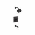 Kohler Rite-Temp Bath And Shower Trim Kit 2.5 GPM in Matte Black T35918-4Y-BL